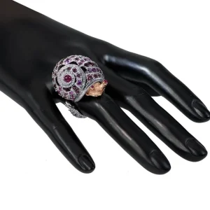 Amethyst Jewelry | Designer Rings*Alex Soldier Gold Rosy The Snail Ring