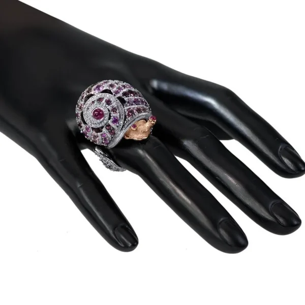 Amethyst Jewelry | Designer Rings*Alex Soldier Gold Rosy The Snail Ring