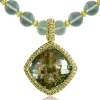 Amethyst Jewelry | Pendants*Alex Soldier Gold Royal Pendant/Necklace with Amethyst & Peridot
