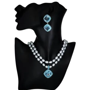 Pendants | Pearl Necklaces*Alex Soldier Gold Royal Pendant/Necklace with Paraiba Topaz & Pearls