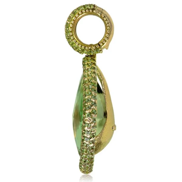 Amethyst Jewelry | Pendants*Alex Soldier Gold Royal Pendant/Necklace with Amethyst & Peridot