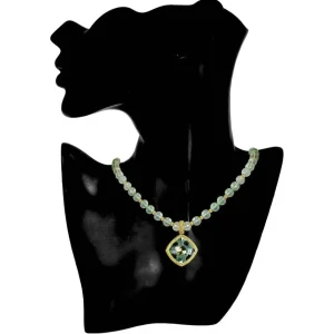 Amethyst Jewelry | Pendants*Alex Soldier Gold Royal Pendant/Necklace with Amethyst & Peridot