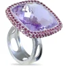 Amethyst Jewelry | Designer Rings*Alex Soldier Gold Royal Ring with Amethyst & Lavender Garnets