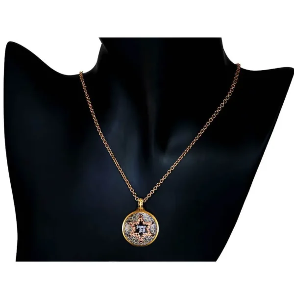 For Men | Pendants*Alex Soldier Gold Star Of David Chai Pendant/Necklace with Diamonds