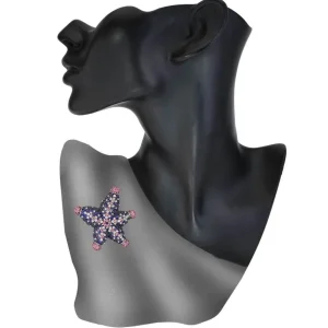 Other Brooches | Gold Diamond Brooches*Alex Soldier Gold Starfish Brooch with Diamonds and Sapphires