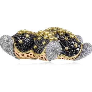 Other Brooches | Gold Diamond Brooches*Alex Soldier Gold Starfish Brooch with Black Diamonds and Sapphires