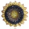 Other Brooches | Gold Diamond Brooches*Alex Soldier Gold Sunflower Brooch with Color Diamonds