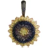 Pendants*Alex Soldier Gold Sunflower Pendant Enhancer with Color Diamonds