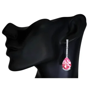 Diamond Earrings | Drop Dangle Earrings*Alex Soldier Gold Swan Drop Earrings with Sapphire & Diamonds