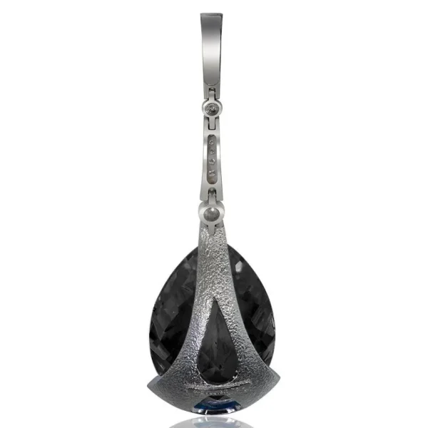 Pendants*Alex Soldier Gold Swan Pendant with Black Onyx & Diamonds