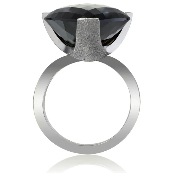 Designer Rings*Alex Soldier Gold Swan Ring With Black Onyx & Diamonds