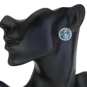 Diamond Jewelry | Citrine Jewelry*Alex Soldier Gold Symbolica Earrings with Blue Topaz & Diamonds