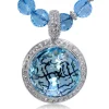 Pendants*Alex Soldier Gold Symbolica Pendant/Necklace with Blue Topaz