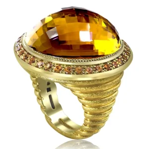Designer Rings | Gold Rings*Alex Soldier Gold Symbolica Ring with Citrine & Spessartite Garnet