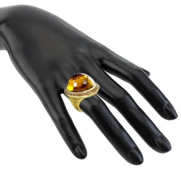 Designer Rings | Gold Rings*Alex Soldier Gold Symbolica Ring with Citrine & Spessartite Garnet