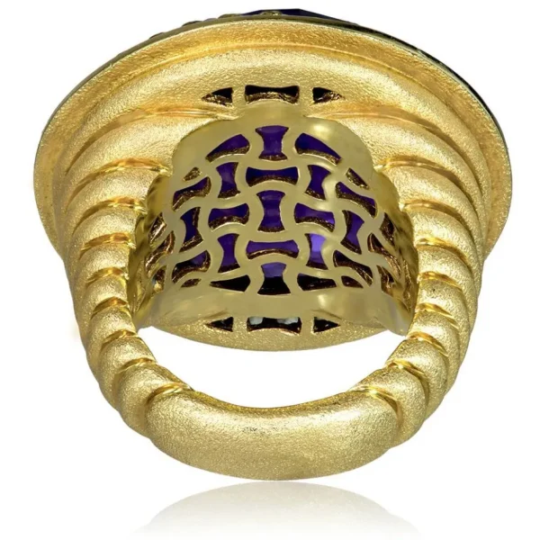 Amethyst Jewelry | Peridot Jewelry*Alex Soldier Gold Symbolica Ring with Amethyst & Peridots