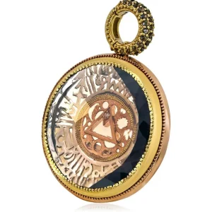 For Men | Pendants*Alex Soldier Gold Talisman Pendant Necklace with Smoky Topaz