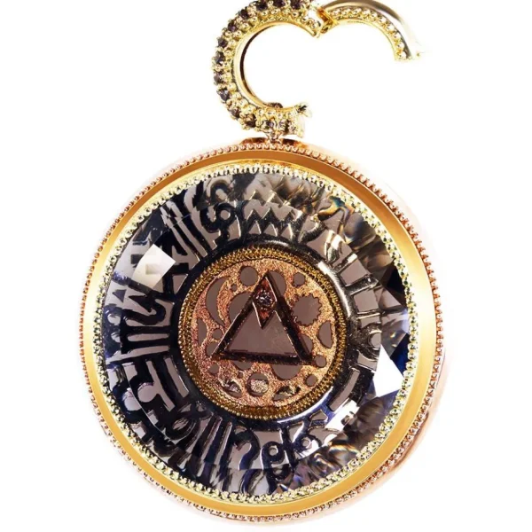 For Men | Pendants*Alex Soldier Gold Talisman Pendant Necklace with Smoky Topaz