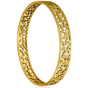 Bangle Bracelets*Alex Soldier Gold Textured Bangle Bracelet