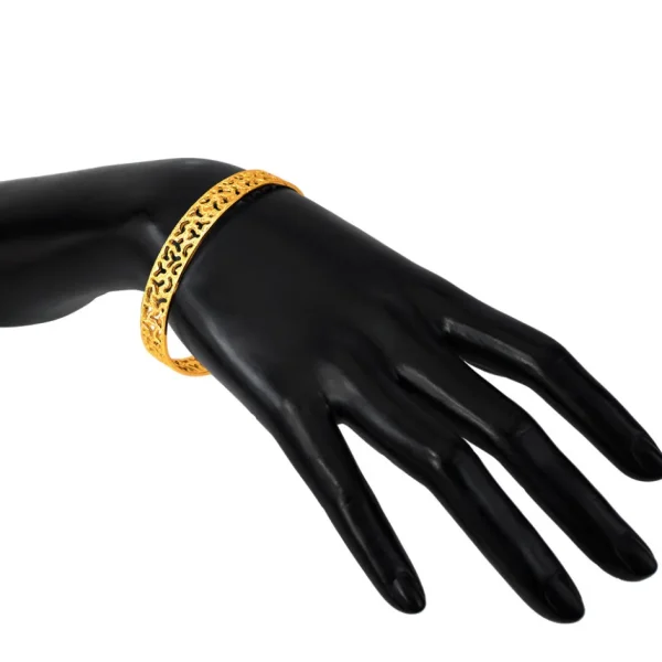 Bangle Bracelets*Alex Soldier Gold Textured Bangle Bracelet