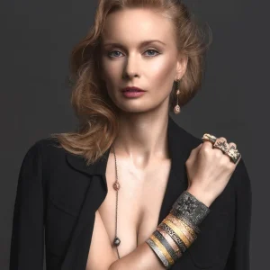 Bangle Bracelets*Alex Soldier Gold Textured Bangle Bracelet