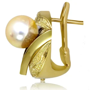 Diamond Jewelry | Pearl Earrings*Alex Soldier Gold Trinity Earrings with Akoya Pearl and Diamonds