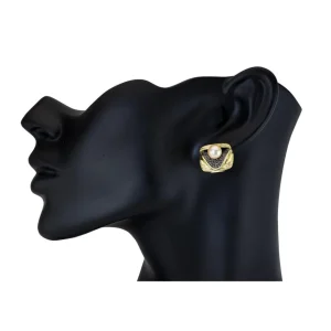 Diamond Jewelry | Pearl Earrings*Alex Soldier Gold Trinity Earrings with Akoya Pearl and Diamonds