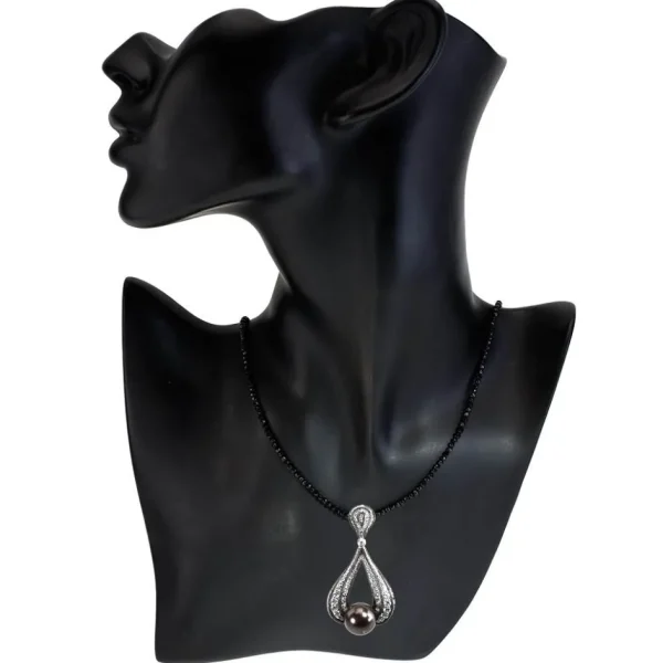 Pendants*Alex Soldier Gold Twist Pendant With Tahitian Pearl & Diamonds