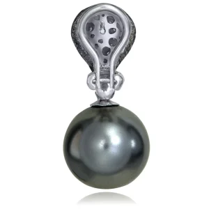 Diamond Jewelry | Stud Earrings*Alex Soldier Gold Twist Petite Earrings With Tahitian Pearls & Diamonds