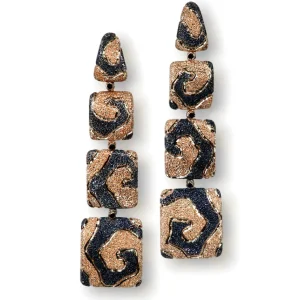 Stud Earrings*Alex Soldier Gold Volna Earrings