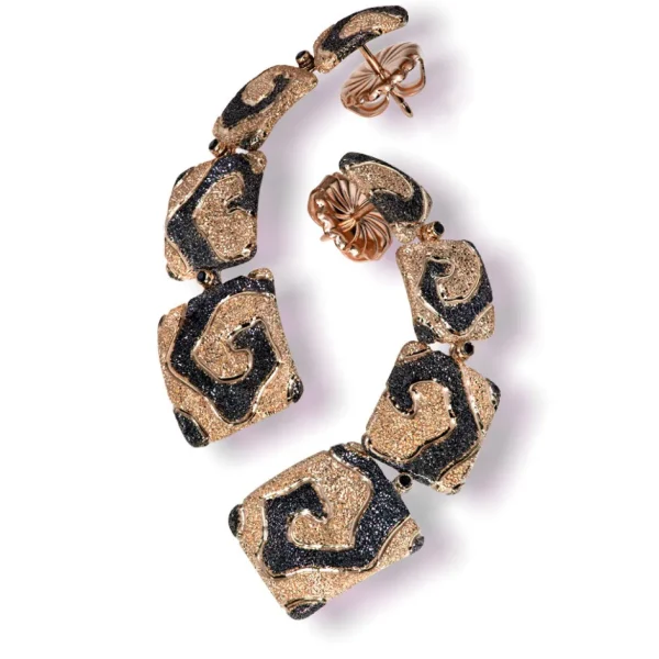 Stud Earrings*Alex Soldier Gold Volna Earrings