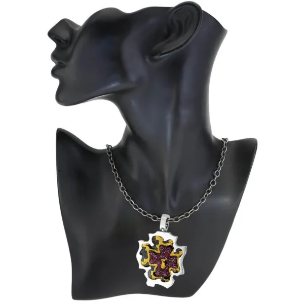 For Men | Pendants*Alex Soldier Grand Cross Pendant/Necklace with Rubies