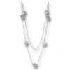 Pearl Necklaces*Alex Soldier 14 Karat White Gold Moneta Necklace with Coin Pearls