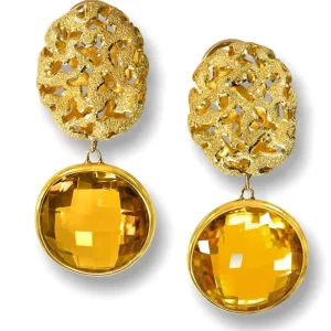 Stud Earrings*Alex Soldier 14 Karat Yellow Gold Moneta Earrings