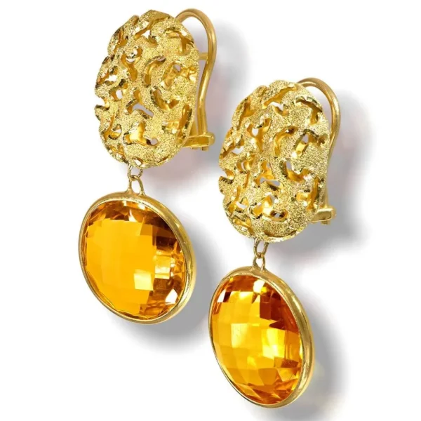 Stud Earrings*Alex Soldier 14 Karat Yellow Gold Moneta Earrings