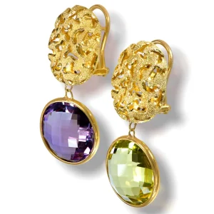 Stud Earrings*Alex Soldier 14 Karat Yellow Gold Moneta Earrings