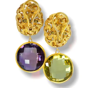 Stud Earrings*Alex Soldier 14 Karat Yellow Gold Moneta Earrings