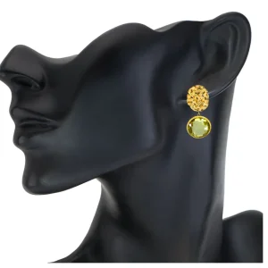Stud Earrings*Alex Soldier 14 Karat Yellow Gold Moneta Earrings