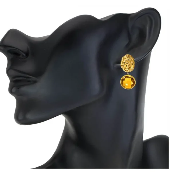 Stud Earrings*Alex Soldier 14 Karat Yellow Gold Moneta Earrings