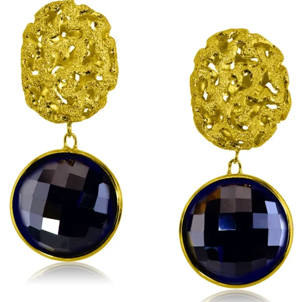 Stud Earrings*Alex Soldier 14 Karat Yellow Gold Moneta Earrings