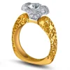 Bold & Vintage Inspired | Solitaire*Alex Soldier Lily Diamond Gala Texture Engagement Ring