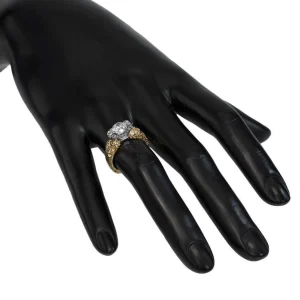 Bold & Vintage Inspired | Solitaire*Alex Soldier Lily Diamond Gala Texture Engagement Ring