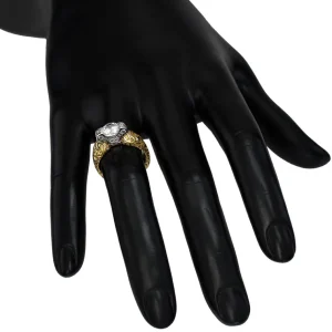 Bold & Vintage Inspired | Solitaire*Alex Soldier Lily Diamond Gala Texture Engagement Ring