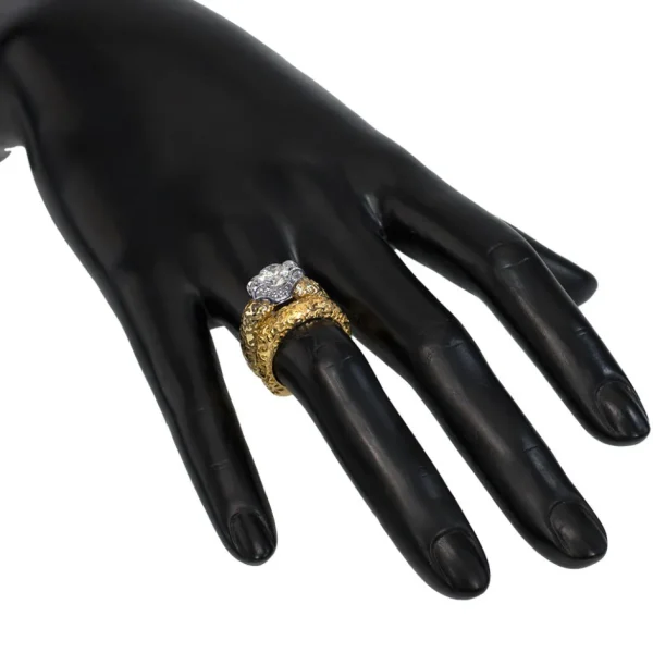 Bold & Vintage Inspired | Solitaire*Alex Soldier Lily Diamond Gala Texture Engagement Ring