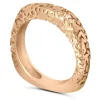 Bold & Vintage Inspired | Solid Gold Or Platinum Bands*Alex Soldier Lily Gala Texture Wedding Band