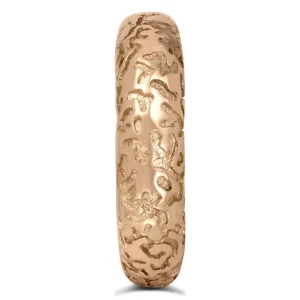 Bold & Vintage Inspired | Solid Gold Or Platinum Bands*Alex Soldier Lily Gala Texture Wedding Band