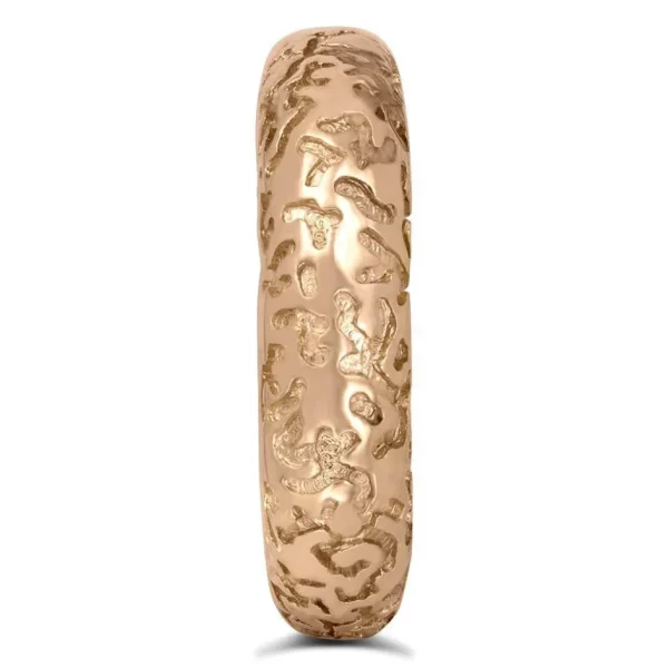 Bold & Vintage Inspired | Solid Gold Or Platinum Bands*Alex Soldier Lily Gala Texture Wedding Band