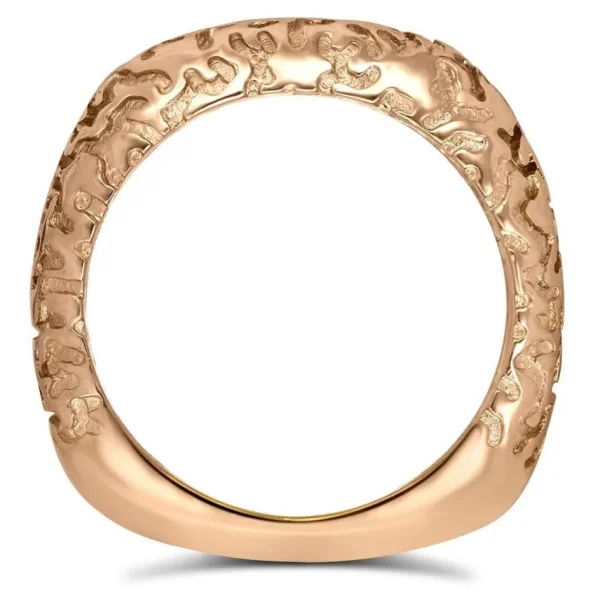 Bold & Vintage Inspired | Solid Gold Or Platinum Bands*Alex Soldier Lily Gala Texture Wedding Band