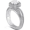 Halo | Gold Rings*Alex Soldier Modern Sensuality Diamond Halo Hope Engagement Ring
