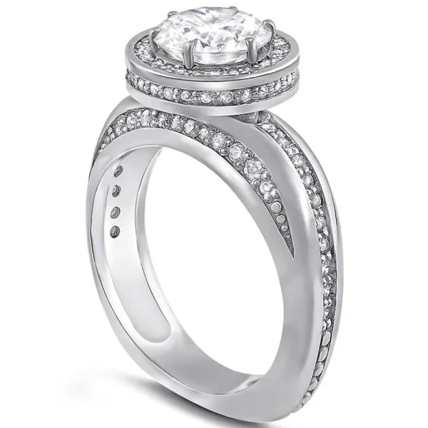Halo | Gold Rings*Alex Soldier Modern Sensuality Diamond Halo Hope Engagement Ring